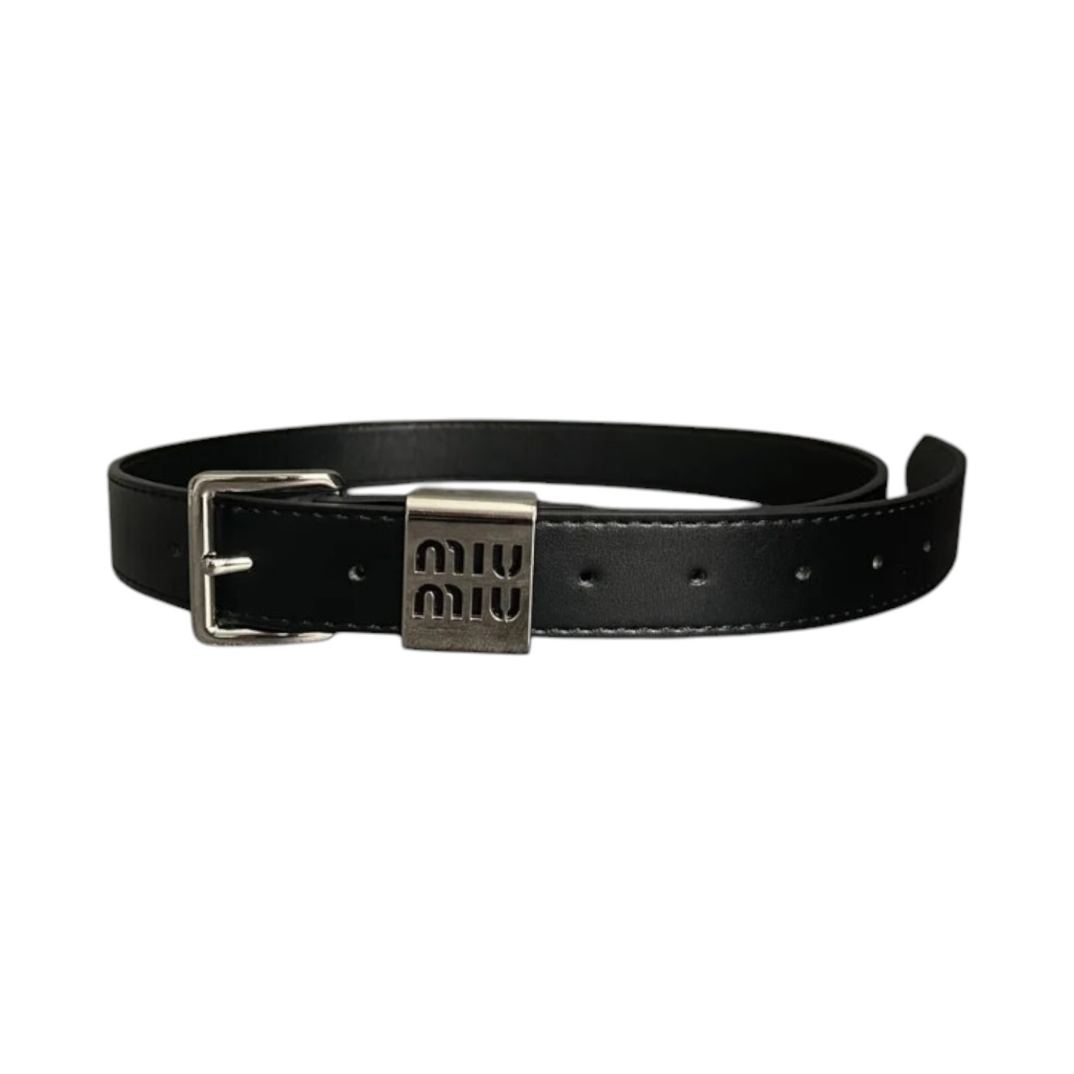 miu miu logo belt 01 کمربند میومیو