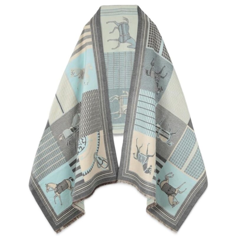 شال موهر هرمس آبی