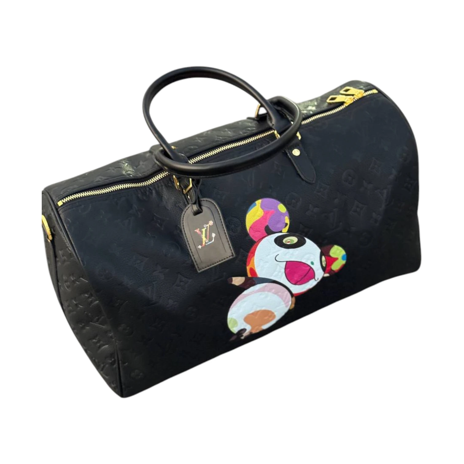 Louis Vuitton LV x TM Keepall Bandoulière 45 Monogram Empreinte 01 ساک مسافرتی لویی ویتون